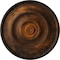 Ekena Millwork Dylar Ceiling Medallion (Fits Canopies up to 6 1/4"), Hand-Painted Rust, 30"OD x 2 1/4"P CM30DYRUS - alternate 1